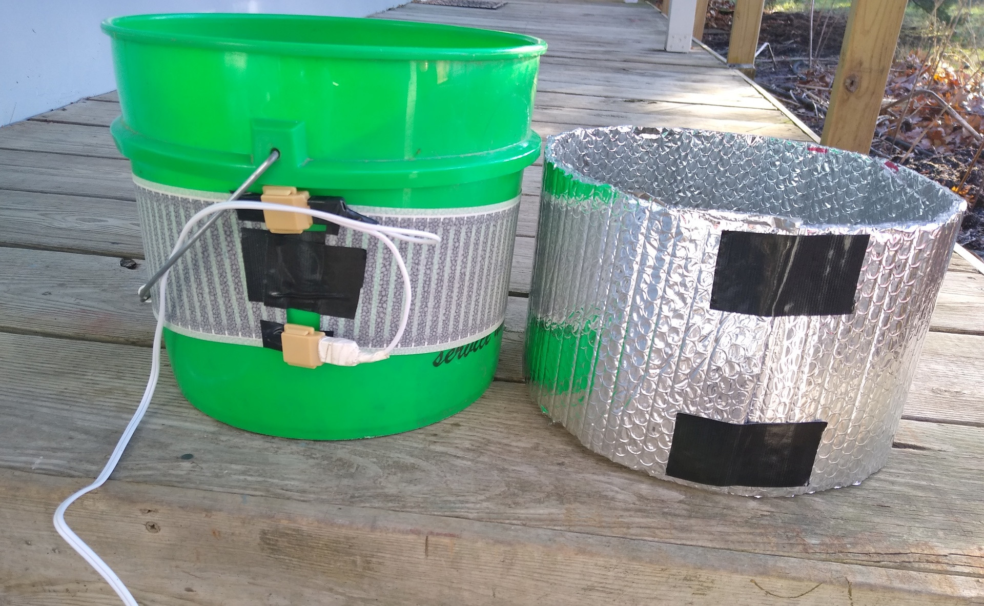 Bucket heat tape and insulator.jpg - Click image for larger version  Name:	Bucket heat tape and insulator.jpg Views:	0 Size:	689.5 KB ID:	577707
